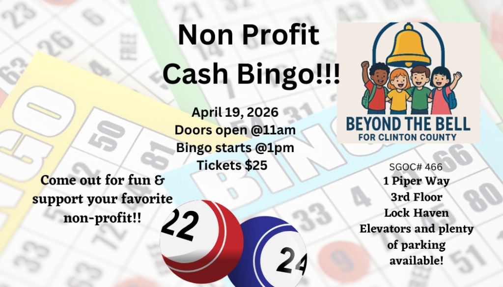 bingo fundraiser info for beyond the bell